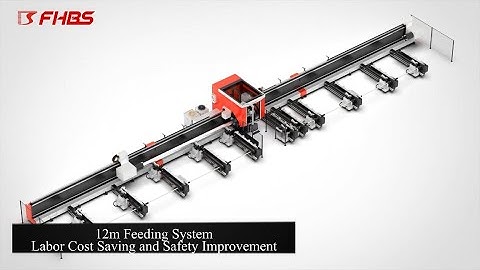 Baisheng Laser - 12m Loading-Cutting-Unloading Heavy-duty Laser Tubes Cutting Machine Customer Plant