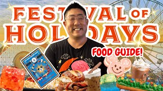 Disney California Adventure Festival of Holidays Food Review! | What to Eat & What to Skip ⭐