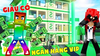 MINI GAME : CUỘC CHIẾN NGÂN HÀNG ** NOOB XÂY NGÂN HÀNG VIP NHANH NHẤT MINECRAFT ??