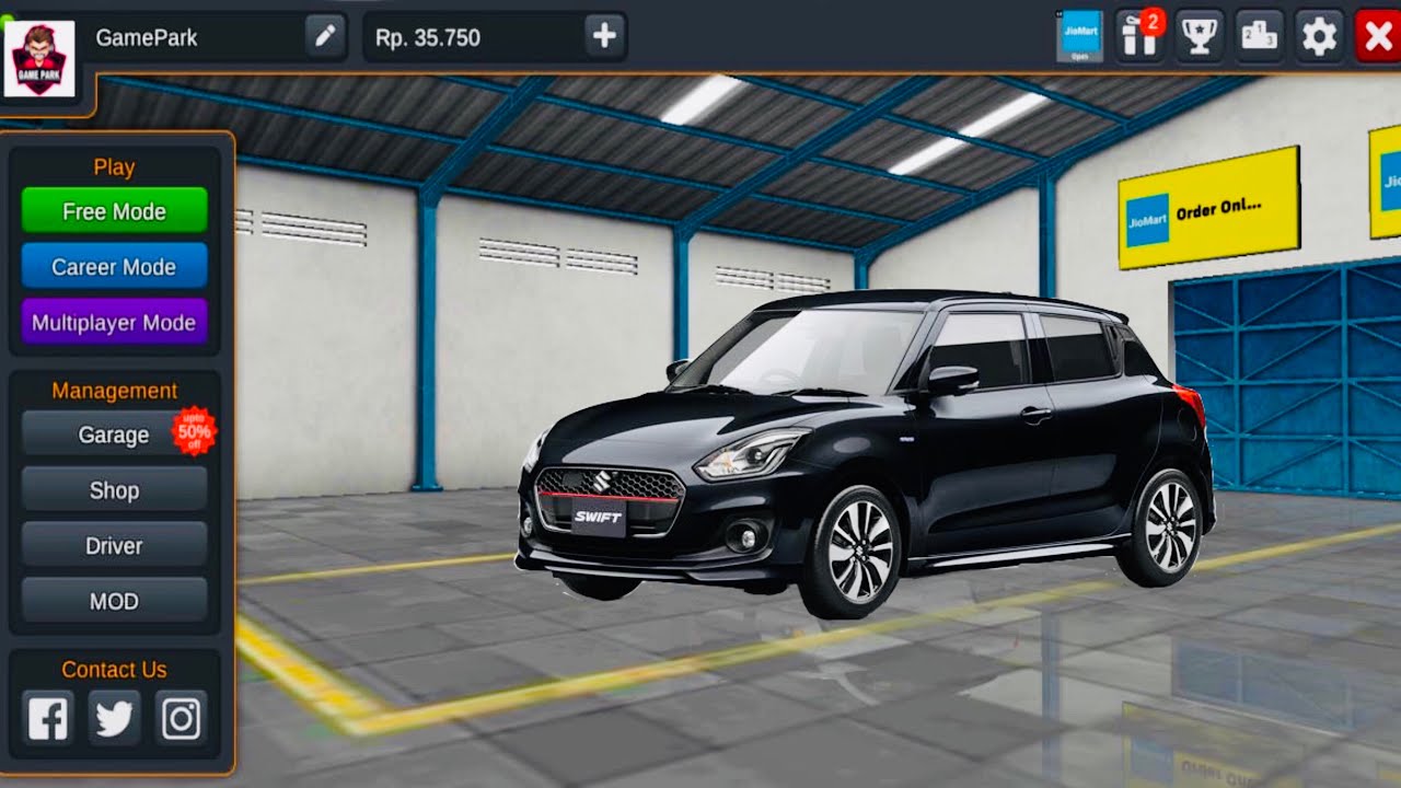 57 Swift Car Mod Bus Simulator Indonesia  Latest