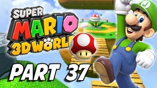 Super Mario 3D World Walkthrough Part 37 - World Mushroom (100% Green Stars & Stamps)