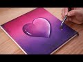 Hearts and tears💧 | Step by step Acrylic Painting #154