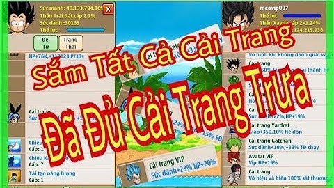 Ngọc Rồng Online | Trang Bị Full Cải Trang Cho Nick Meovip007
