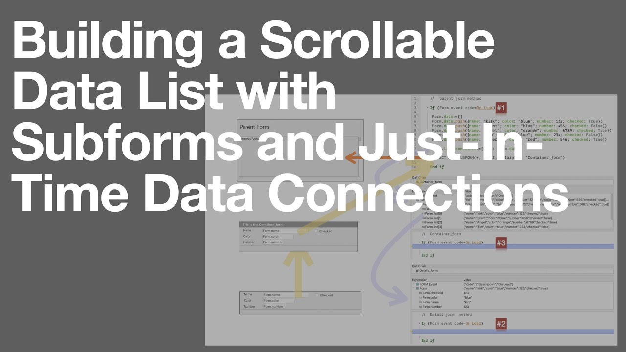 Building a Scrollable Data List with Subforms and Just-In-Time Data ...