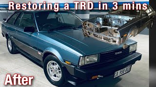 Building a very rare TRD Corolla in 3 min