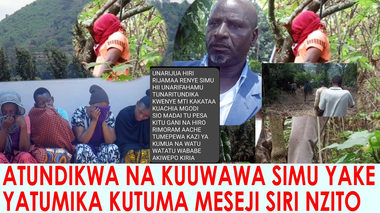 AKUTWA AMETUNDIKWA BAADA YA SIMU YAKE YATUMIKA KUTUMA MESEJI YA MAUAJI KWA NDUGU ZAKE