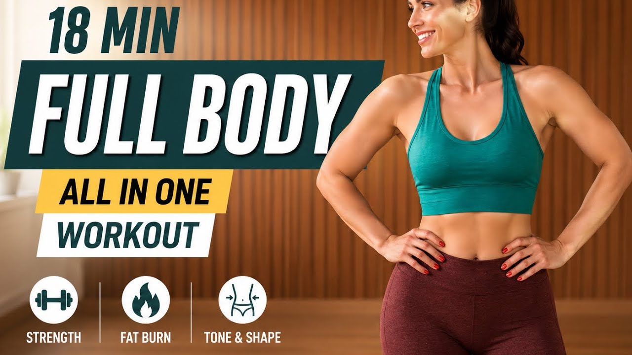 20 MIN Full Body Workout at Home 🔥Burn Fat & Build Lean Muscle | No ...