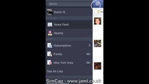 Facebook Slide Menu done in HTML5 + CSS3