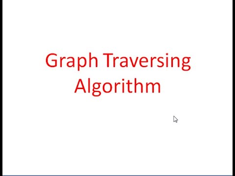 Graph traversing algorithm - YouTube