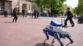 Sichuan police deploy robot officers to assist in traffic control