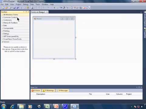 Visual Basic 2010 Express Tutorial 1   Getting Started with Hello Worldd
