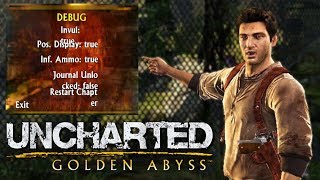 Uncharted Golden Abyss: Debug Menu Showcase