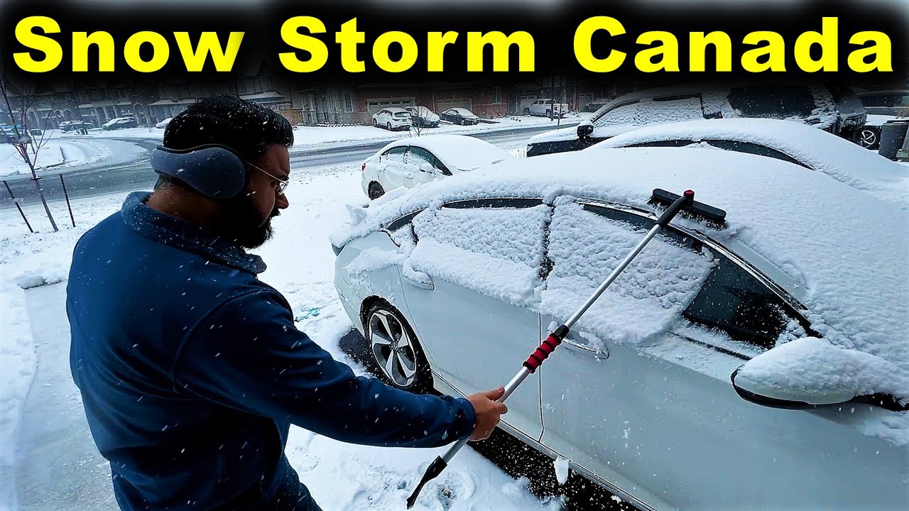 Driving In Canada Snow Storm 😲 | Tips To Drive In Canada Snow Storm ...