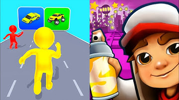 SHAPE SHIFTING vs SUBWAY SURFERS - new update Android,ios Gameplay