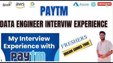 Paytm Data Engineer Interview Experience 🔥 | Fresher Data Engineer Interview Questions | Top MNC😱
