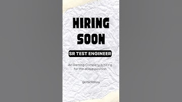 Hiring Alert || Software Test Engineer 🤷‍♀️  #shorts #ytshorts #jobsearch