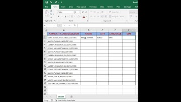 Microsoft Excel short tips | excel me ek column se alag alag kaise kare #exceltips #youtubeshorts