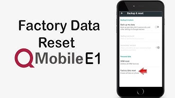 How to Factory Data Reset QMobile E1 | Qmobile E1 Factory Data Reset | Factory Reset QMOBILE Noir E1