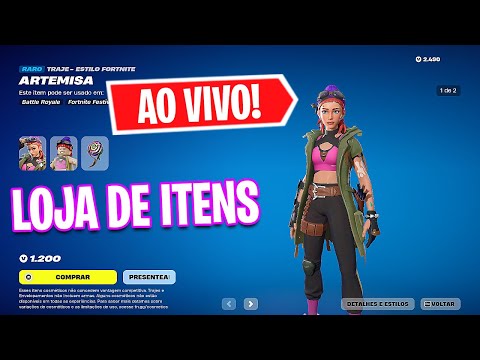 LOJA DE HOJE FORTNITE (SERÁ QUE VEM ALGO DE BOM?) PARTIDINHAS E LOJA DE ITENS FORTNITE