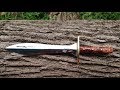 Short sword from 5160 leaf spring  part 1