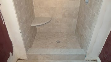 Complete tile shower install