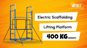 Electric scaffolding platform lift  400 KG | ES Industries | lift video #civilengineer #youtubers