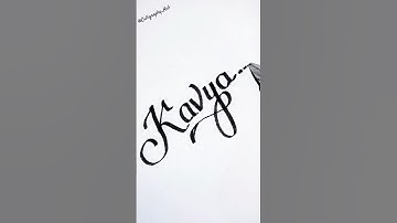 Kavya🖋️ #calligraphy #cursivewriting #besthandwriting #cursive #writing @Calligraphy_Hub #shorts