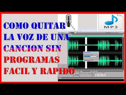 Vídeo: Com Eliminar La Veu De La Música