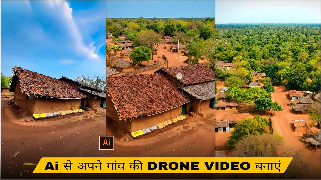 Ai Se Gao Ka Drone Video Kaise Banaye | How To Make Drone Video with Ai ...