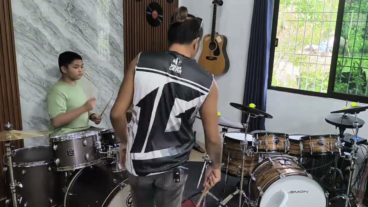 Aedan's Progress on his drum sessions