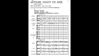 O. Respighi - Ancient Airs and Dances , Suite No. 2 [SCORE VIDEO]