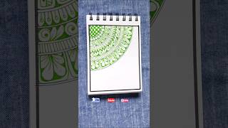 Light Green Mandala Art💚✨| One Color Mandala Series #ytshorts #artshorts #viral #mandala #art #green