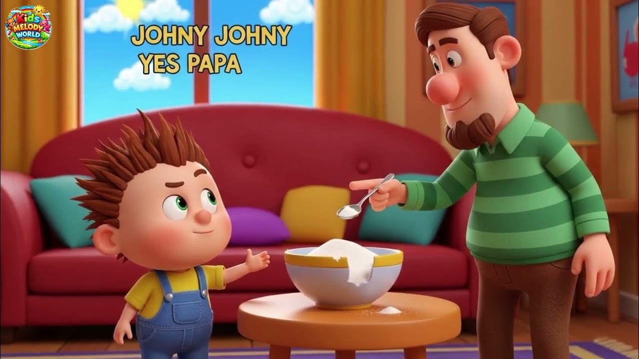 Johny Johny Yes Papa | Fun Nursery Rhyme for Kids & Toddlers | Kids Melody World