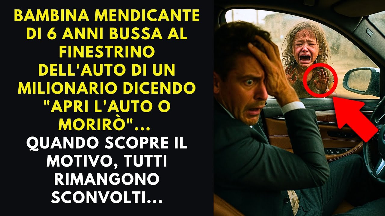 BAMBINA MENDICANTE DI 6 ANNI BUSSA AL FINESTRINO DELL'AUTO DI UN ...