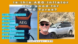 Challenger 4WD | Is this AEG Inflator any good for 4WD Tyres? | Inflator versus Compressor Shootout!
