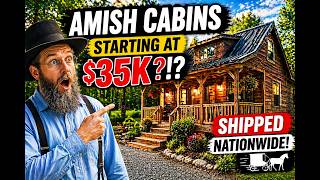 ONLY $79K ?!? BIG BERTHA MODULAR CABIN, BEAUTIFUL PREFAB CABIN AMISH BUILT AND SHIPPED NATIONWIDE