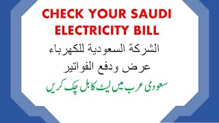 Saudi Electric Bill View Online screenshot 2