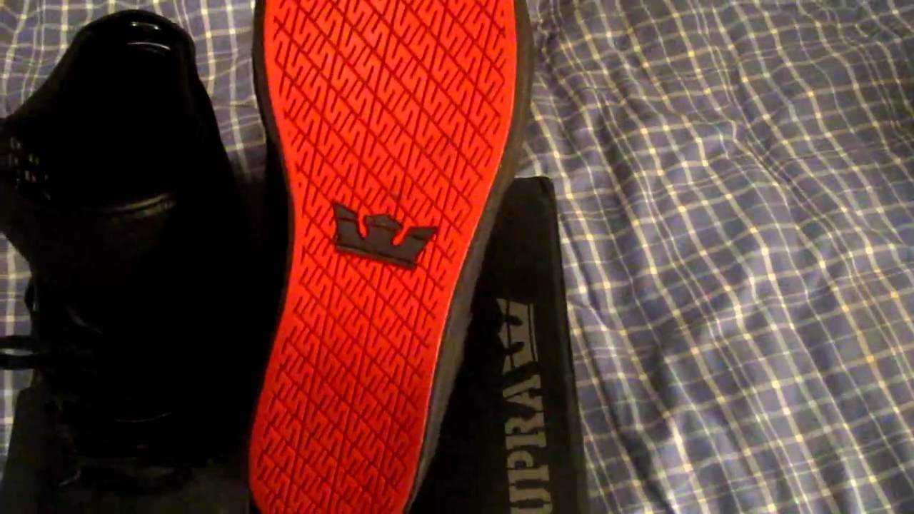 supra skytop red bottom