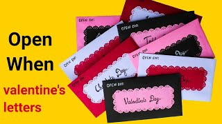 What is inside these "Open When Letters" | Valentine Week |