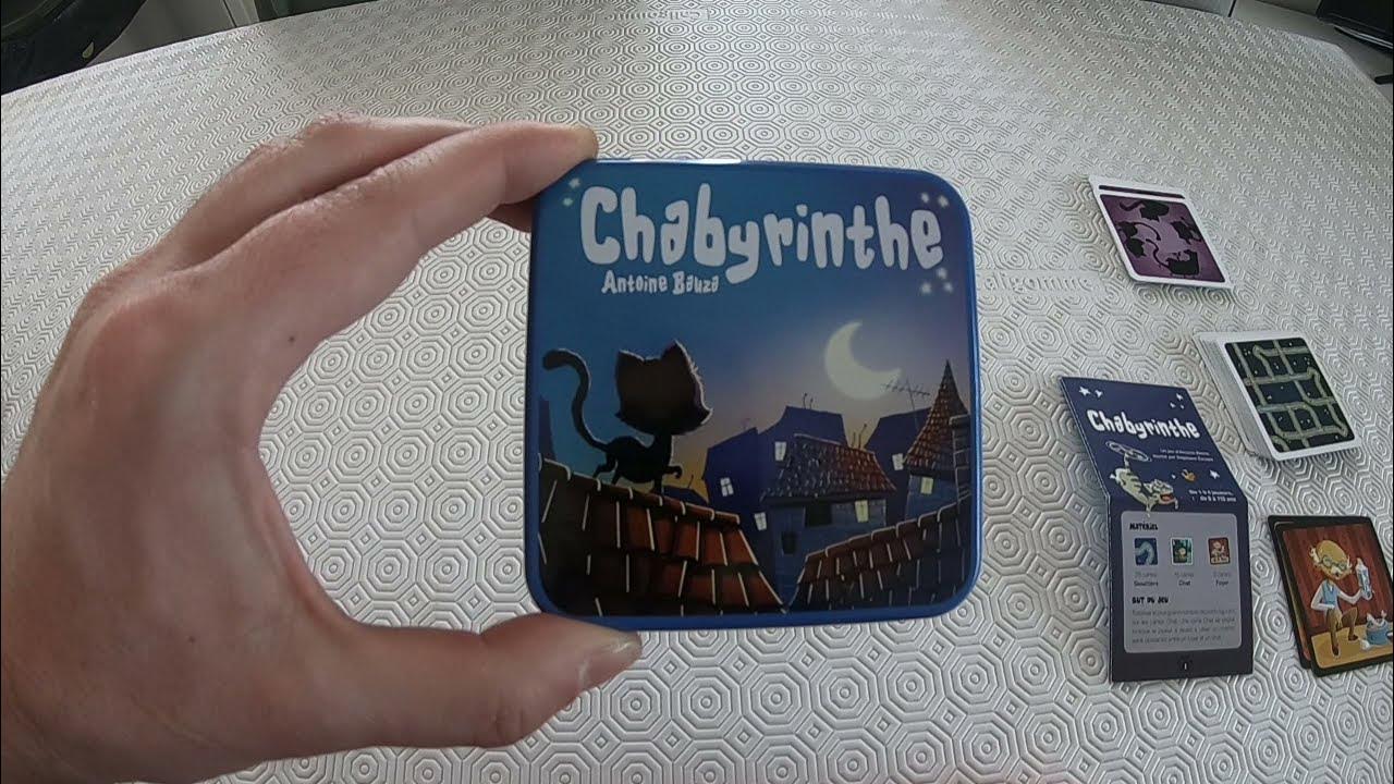 CHABYRINTHE - Comment jouer une partie avec règle du jeu. 