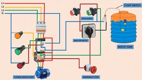 Float Switch Connection with DOL Starter | Float switch for water tank