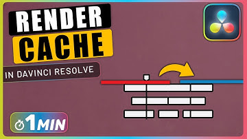 Hoe CACHE RENDEREN in Davinci Resolve