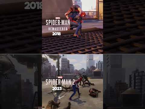 Spider-Man vs Spider-Man 2 PS5 - Combat #spiderman