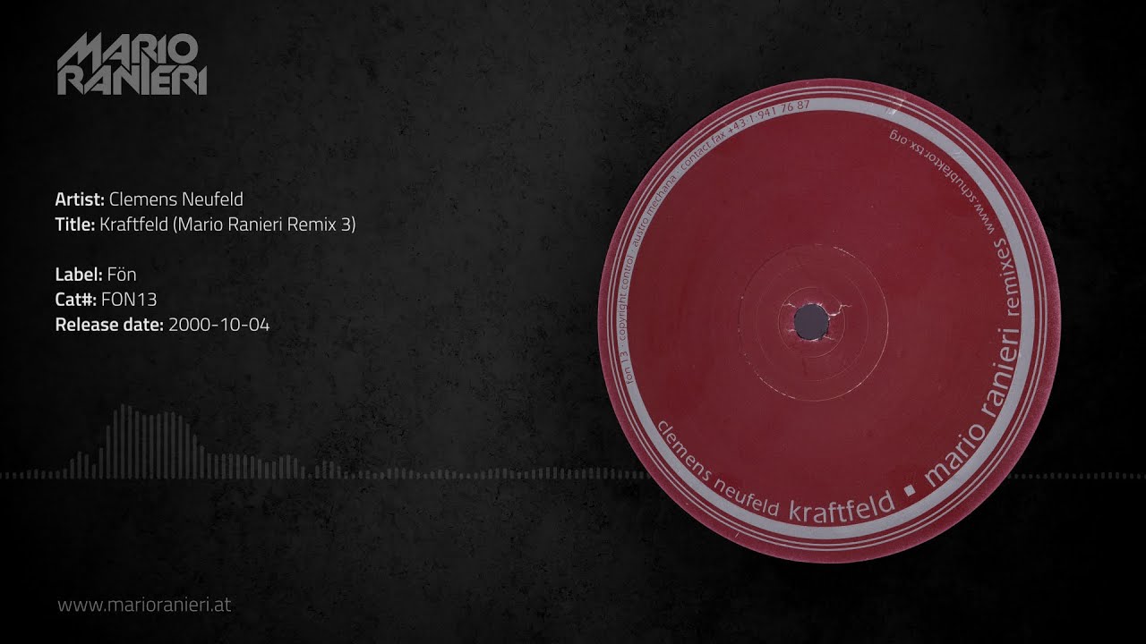 Clemens Neufeld - Kraftfeld (Mario Ranieri Remix 3) 🎵 Official Audio
