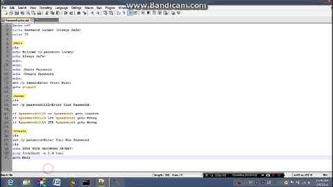 Batch File - Coding - Password Locker (Always Safe)