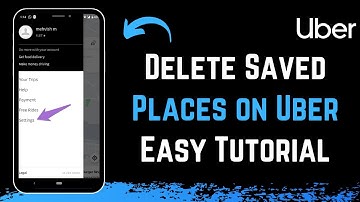 How to Delete Saved Places in Uber !