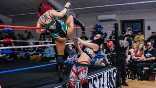 Killer Kelly rocks Ava Everett with a barrage of kicks! - Limitless Wrestling (IMPACT, wXw, TNA)