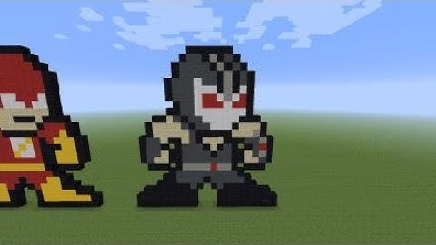 Minecraft Tutorial | How to make Bane [8 Bit] Pixel Art By TSMC