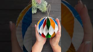 Create Christmas Ornaments with Just Cupcake Liners! #shorts