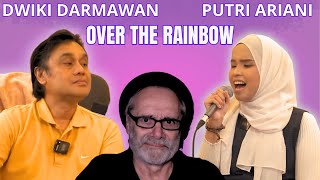 PUTRI ARIANI FT. DWIKI DARMAWAN | OVER THE  RAIBOW (Cover) | REACTION